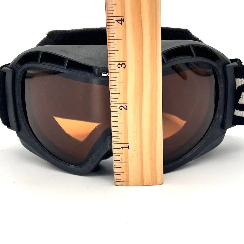Scott Adult Ski Snowboard Goggles Black Frame Amber Lens Adjustable Strap